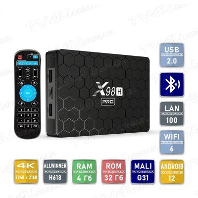 Смарт ТВ-приставка X98H PRO